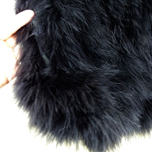 Club Monaco Vest Womens S Violet Feather Open Front Gilet Rock Punk Glam $198 - Picture 7 of 16